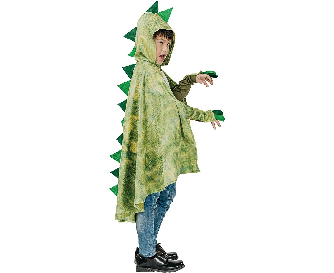 Role play-set for kids Dino (hooded cape, gloves), one size